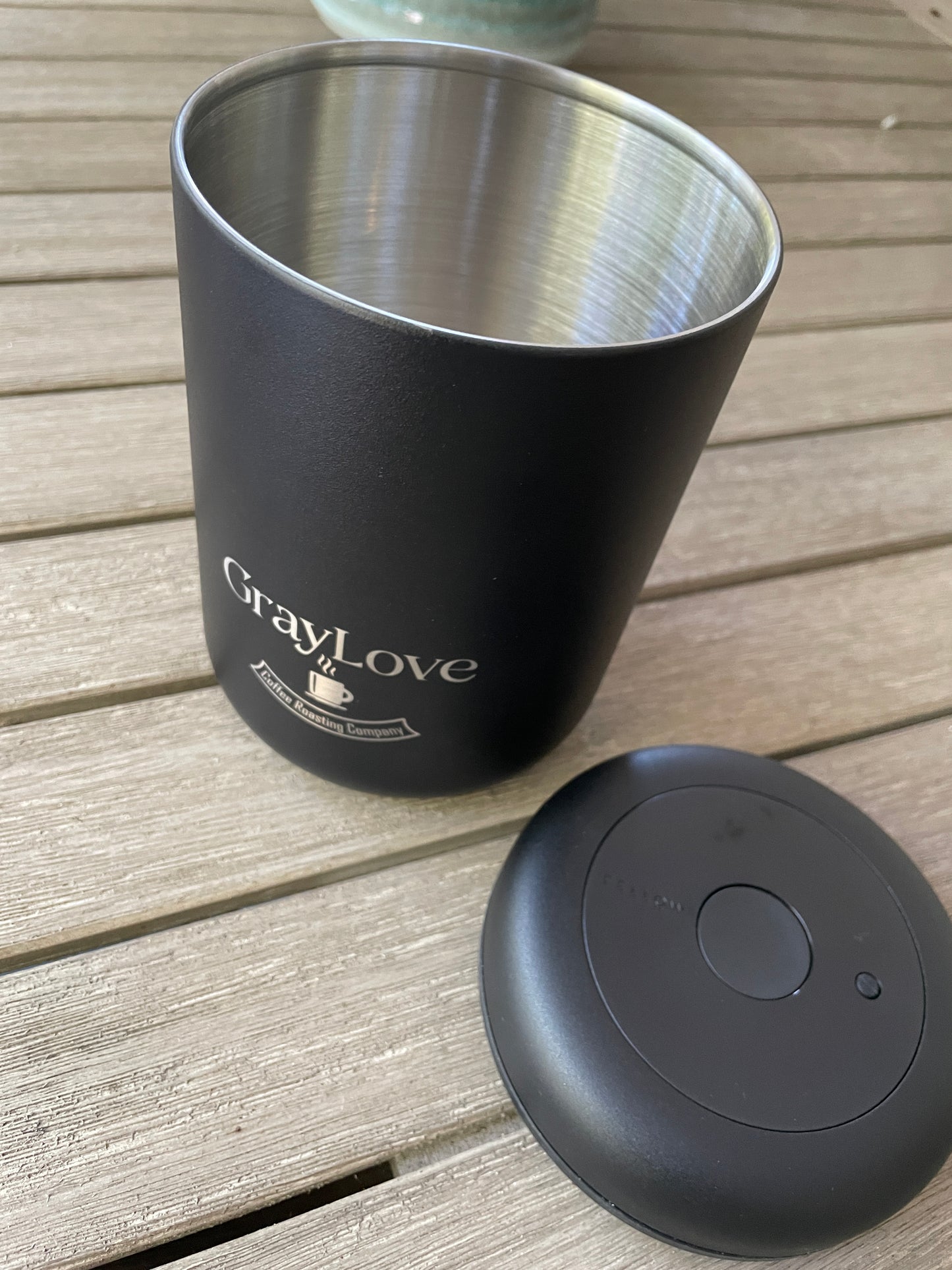 Graylove branded Atmos Vacuum Canister- Matte black